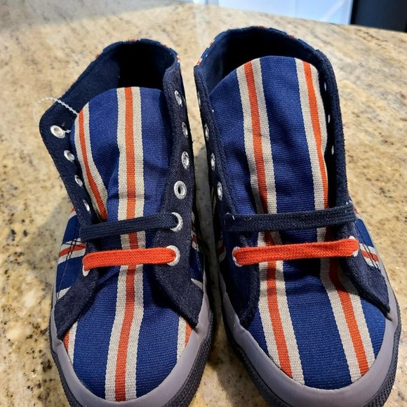 Superga Blue red beige Stripe Sneakers Size 37 Youth US Size 5 S009YVO - Picture 4 of 12